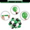 50PCS Black Green and White Balloons (Black Green White) 8.27 x 7.08 x 0.59 inches